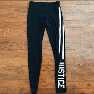 🚨4/$20🚨 Justice black logo leggings